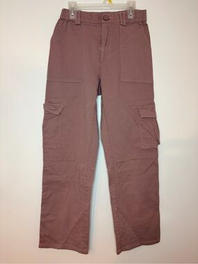 LEPUNUO Brown Mauve Cargo Pants Women’s Small Y2K 6 Pocket